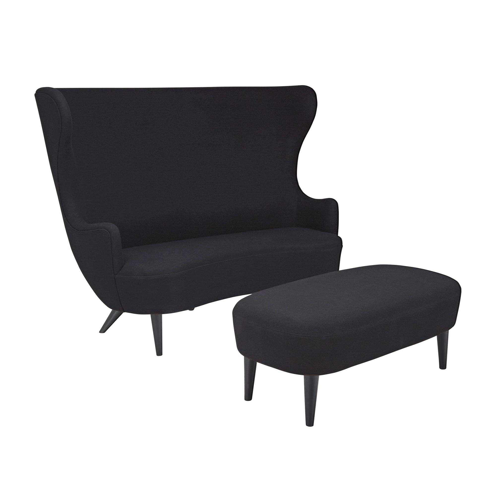 Wingback Long Ottoman