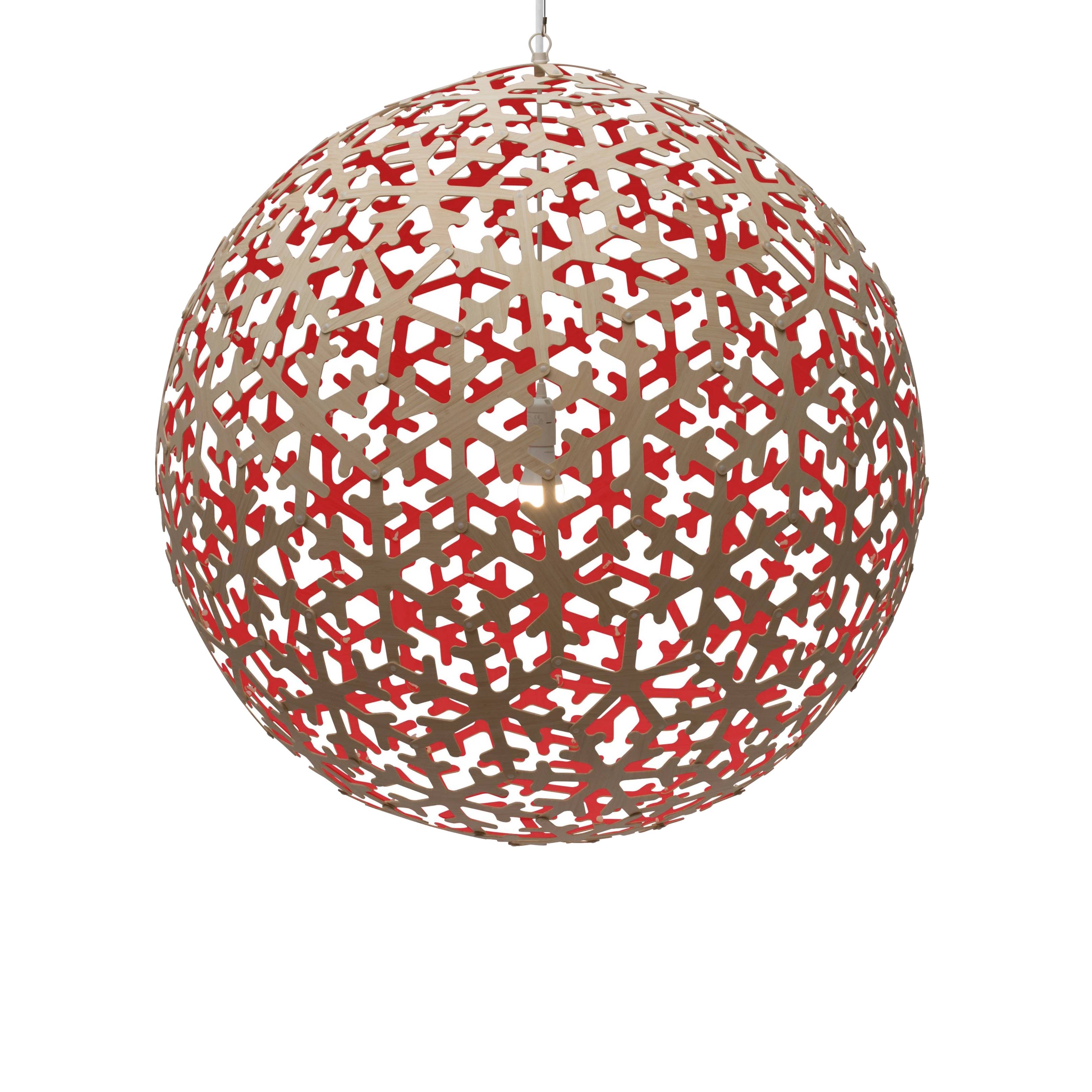 Pola Pendant Light: 800 + Natural + Red