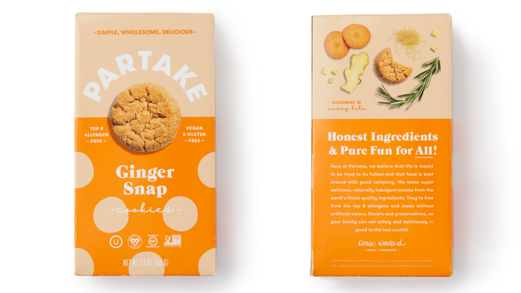 Partake Ginger Snap Cookies