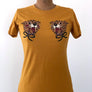 LEOPARD TEE *MUSTARD