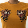 LEOPARD TEE *MUSTARD