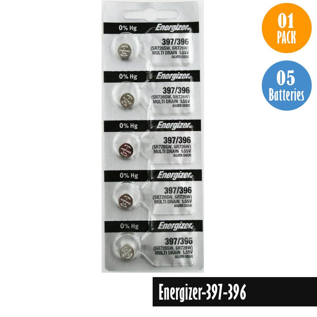 Energizer-397-396 Watch Battery Replacment, SR726W, Free Delivery 20 Pack