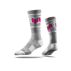 Sock- Grey Classic Printed Crew