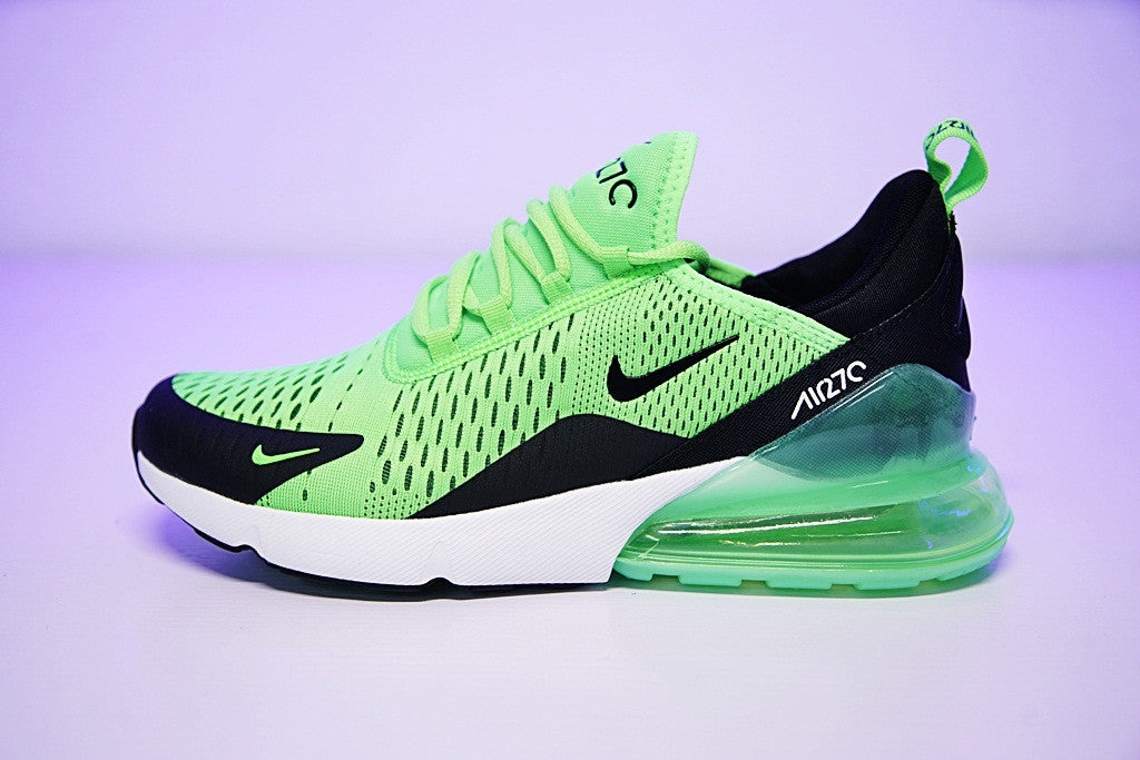 green and white nike 270