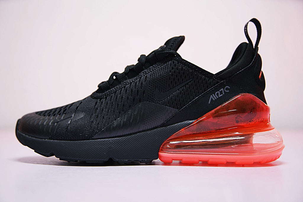 black and red air max 270