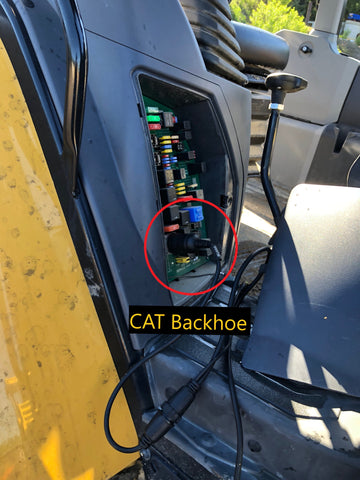 CAT Backhoe Cable Connection