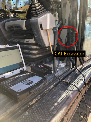 CAT Excavator Diagnostic Connection