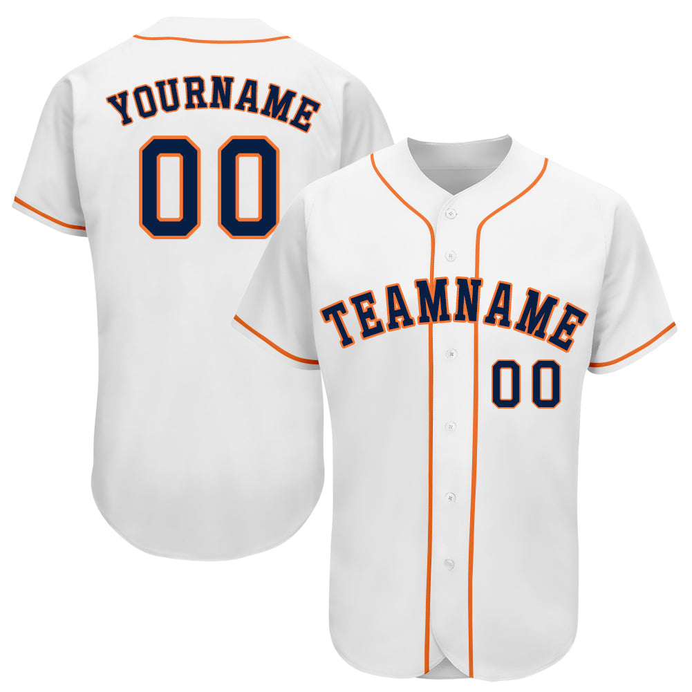 white and orange baseball jersey