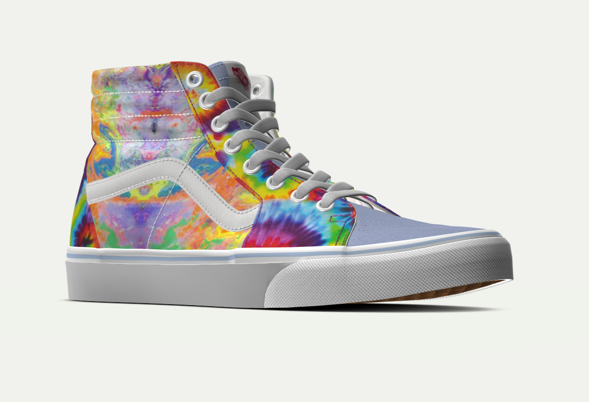 tie dye vans high tops