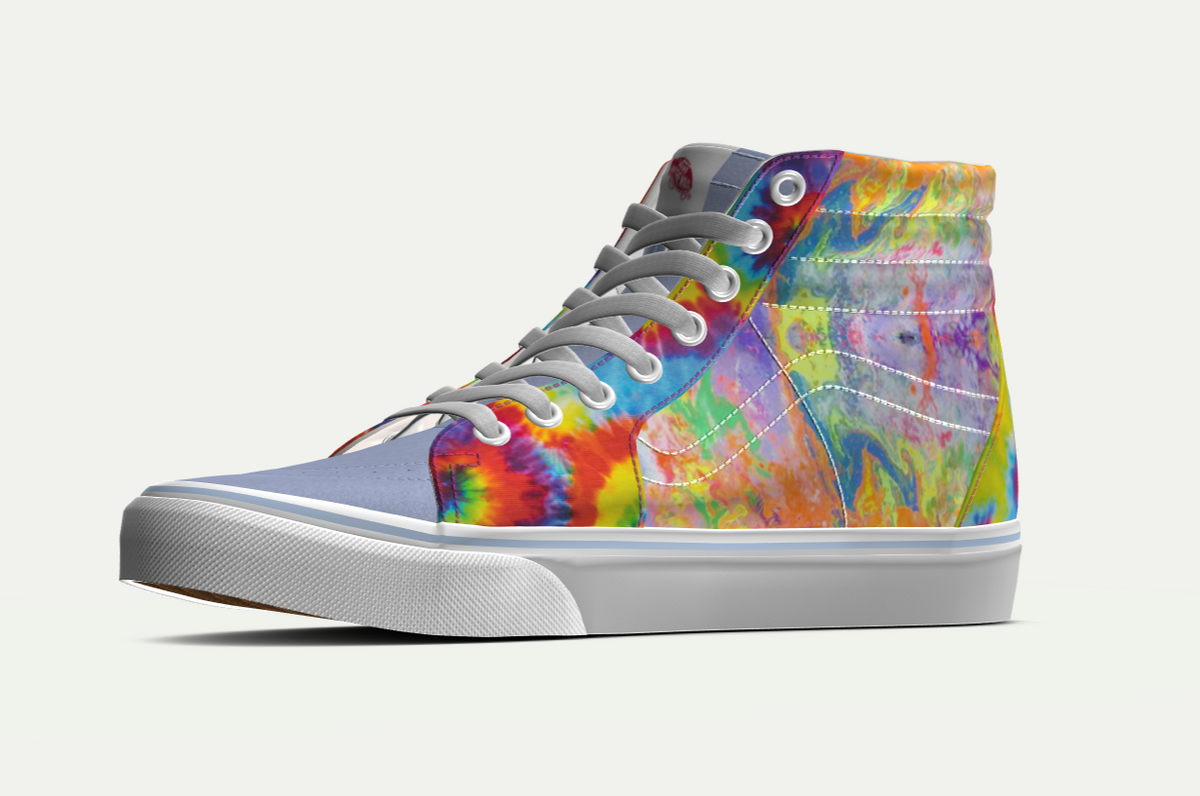 vans high top tie dye