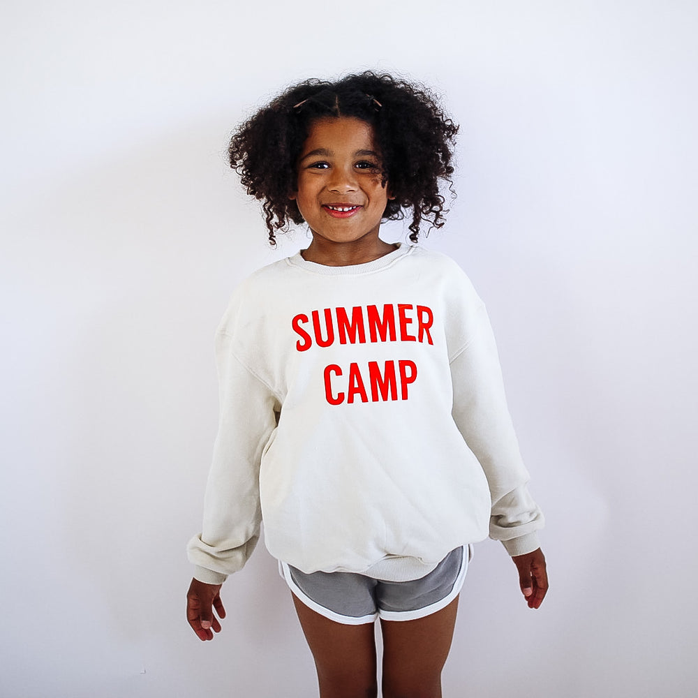 SUMMER CAMP | in red |oversized drop shoulder | KIDS