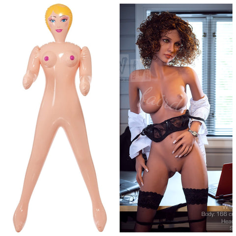 inflatable doll vs real sex doll