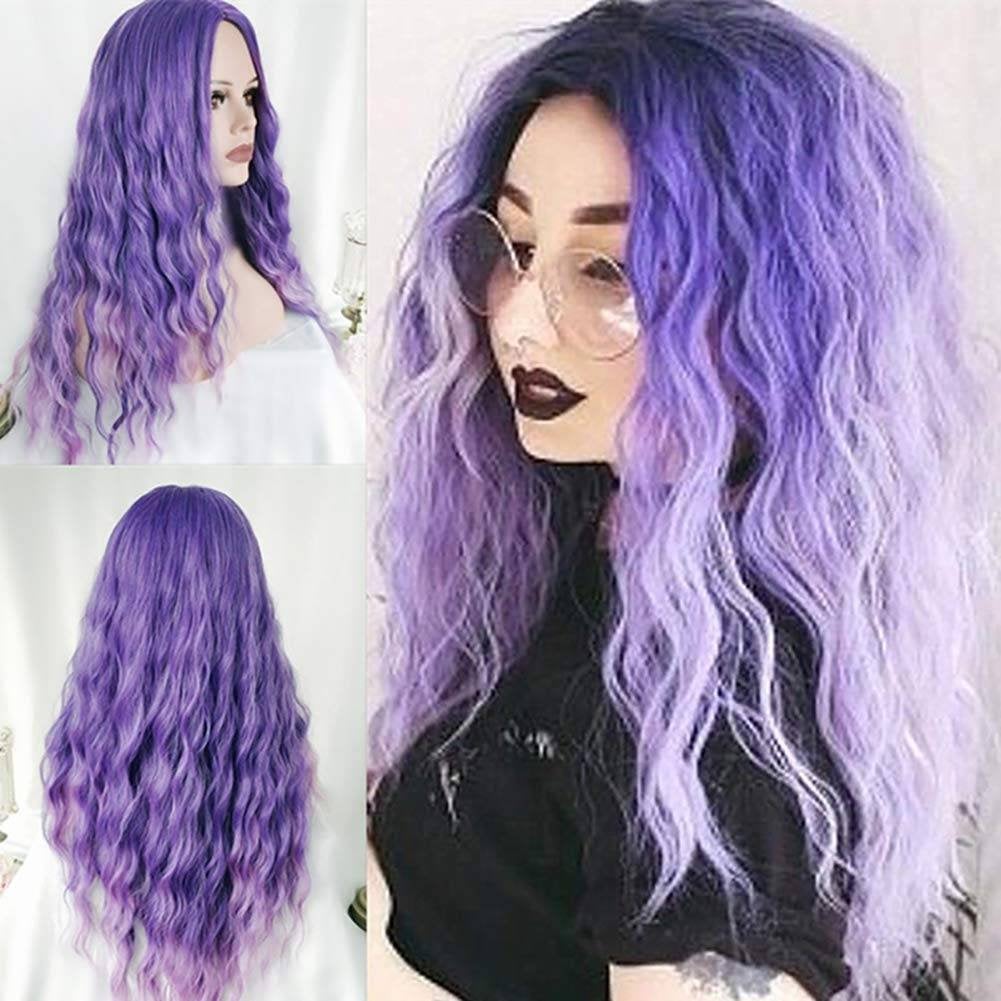 dark purple curly hair tumblr