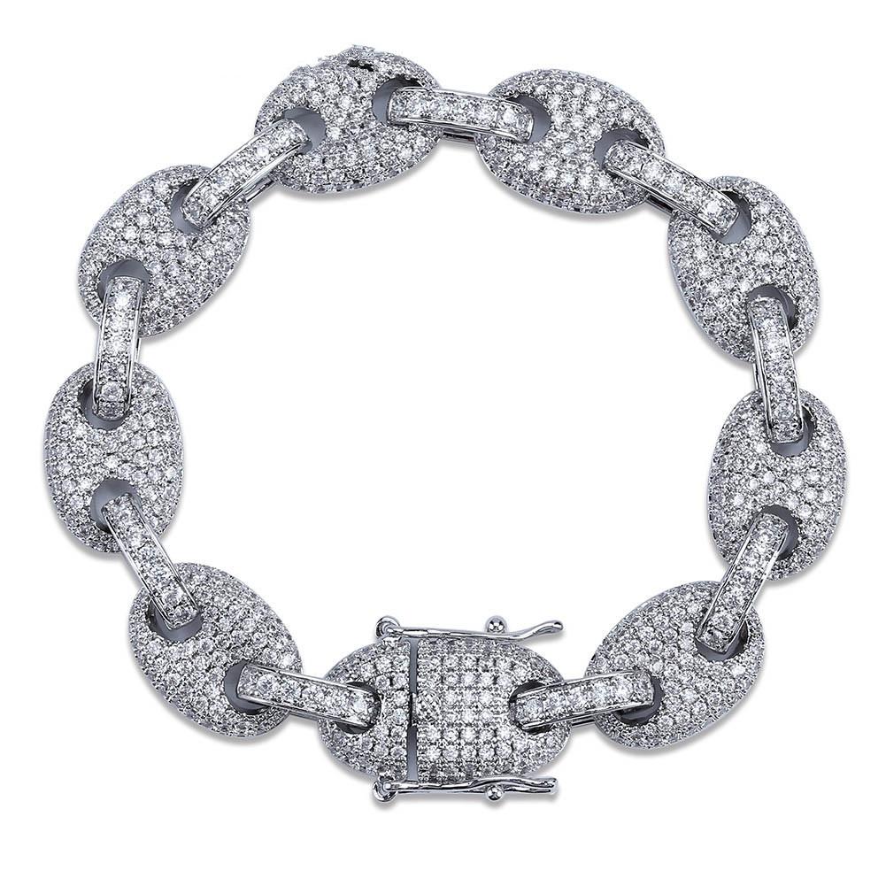 gucci link bracelet silver