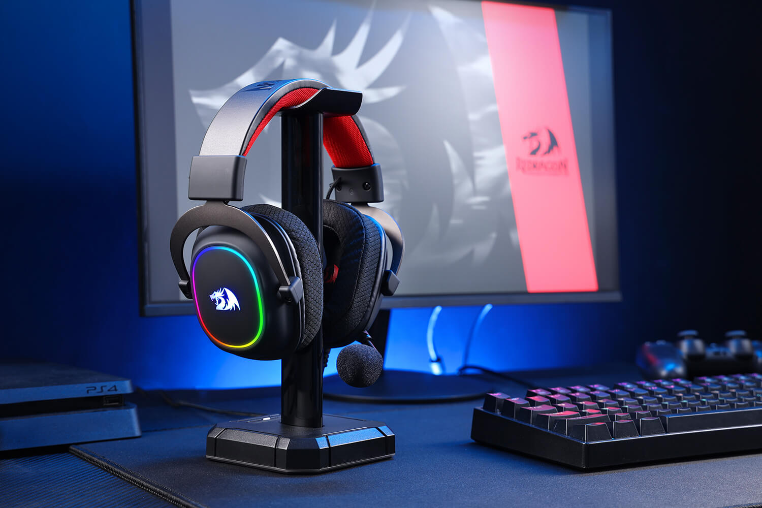 H510 Zeus-X RGB Wired Gaming Headset with 53MM Audio Drivers in Memory Foam Ear Pads w/Durable Fabric Cover