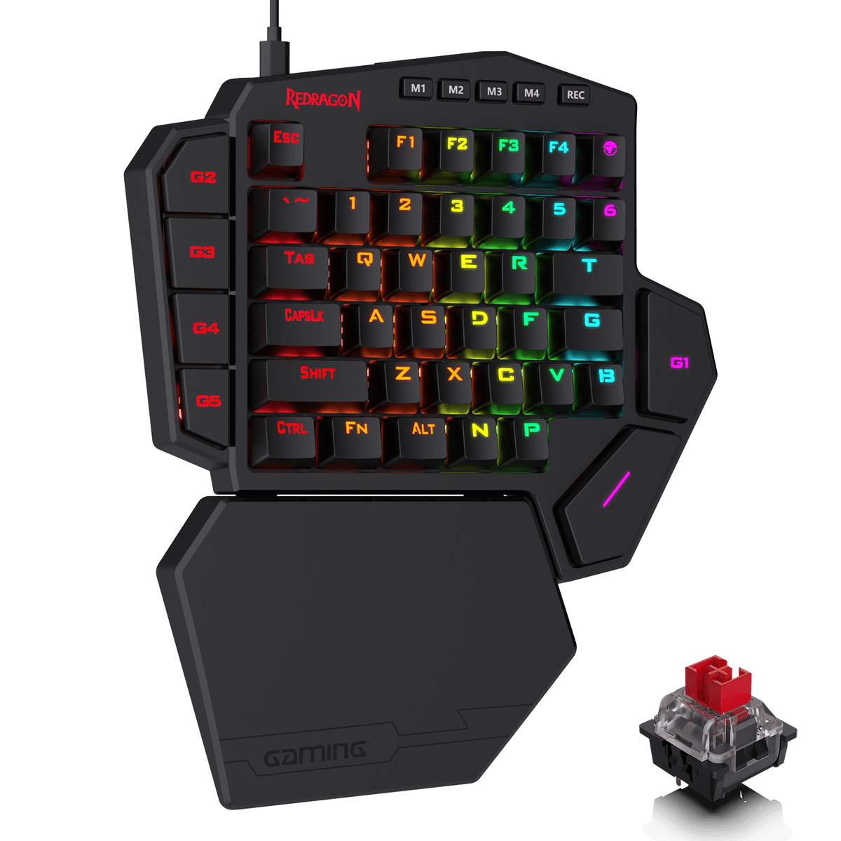 Redragon K585 DITI OneHanded RGB Mechanical Gaming Keyboard