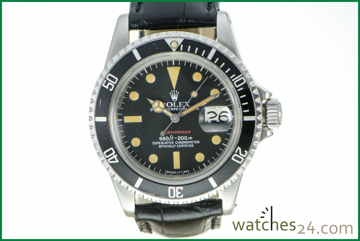 rolex submariner 1680 rotschrift