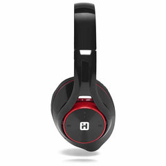 iHome Bluetooth Headphones Extra Long Battery+Mic Black/Red