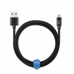 Blu Element Braided Charge/Sync USB-C Cable 6ft Black