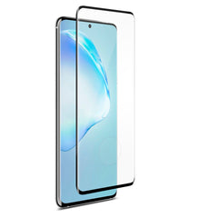 Blu Element 3D Curved Glass Screen Protector Case Friendly with Installation Tray Compatible with Fingerprint Scanner for Samsung Galaxy S20
