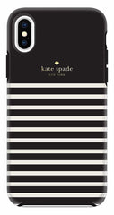Kate Spade Protective Hardshell Case Feeder Stripe for iPhone XS Max