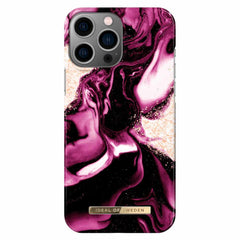 Ideal of Sweden Fashion Case Golden Ruby Marble for iPhone 13 Pro Max