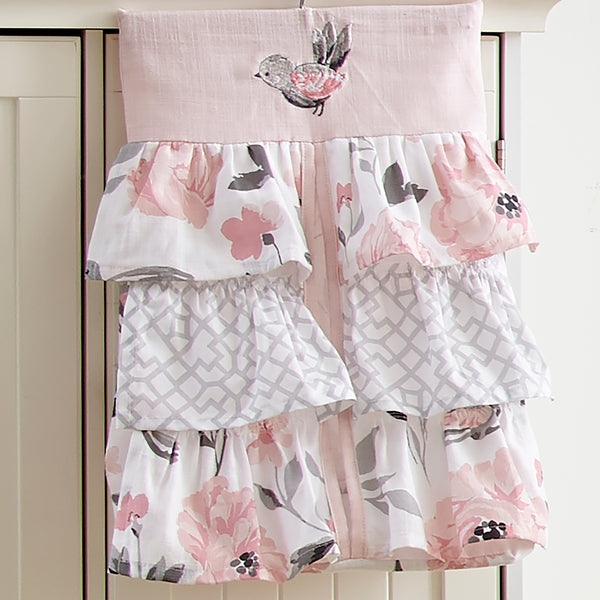 levtex baby elise grey and pink floral