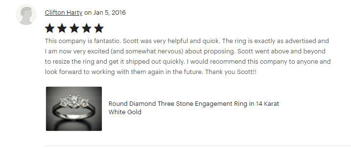 Flawless Carat Customer Review_Clifton H