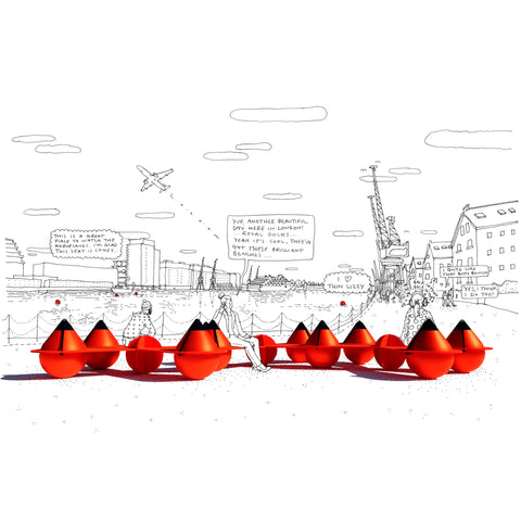 London Festival of Architecture Polyform A5 Buoys