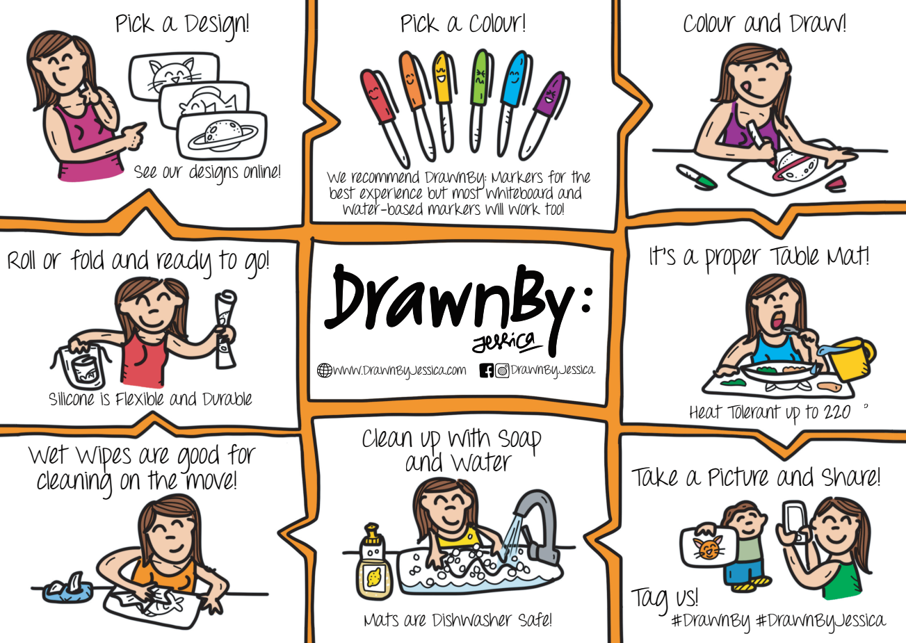 DrawnBy: Instruction Infographic