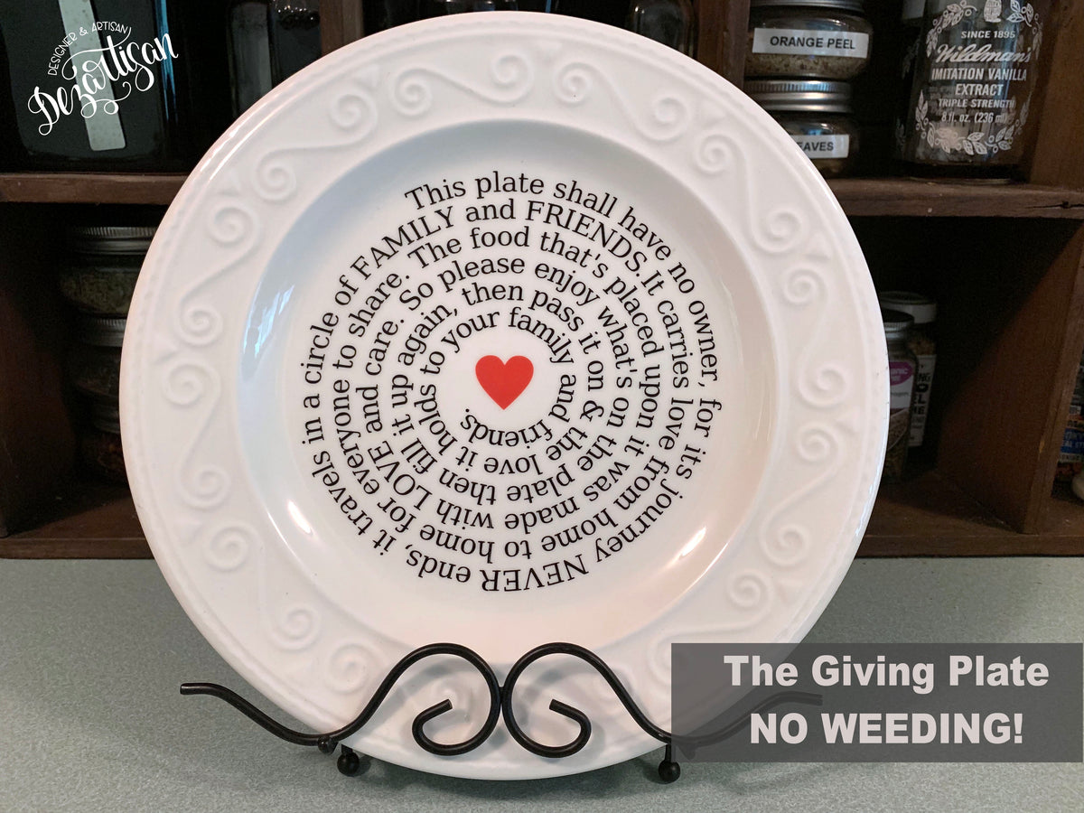 How To Make The Giving Plate No Weeding Svg Font Market