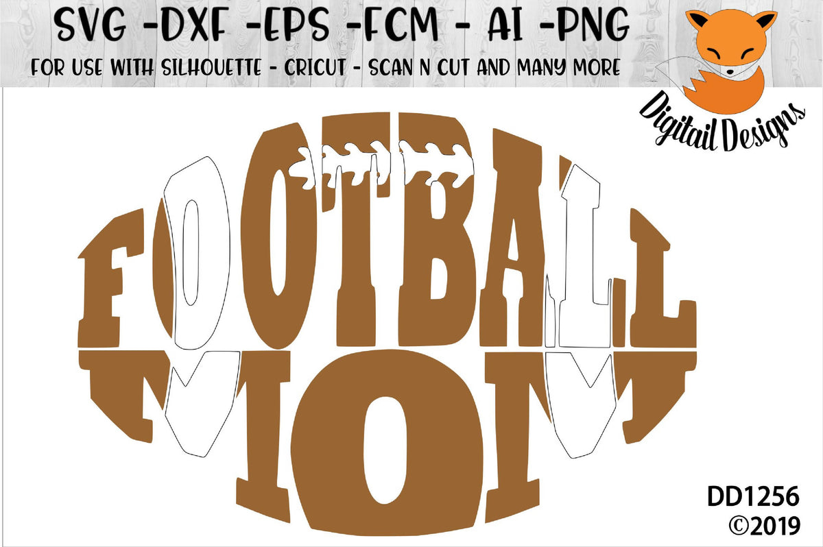 Download Football Mom Shaped Knockout SVG - SVG & Font Market