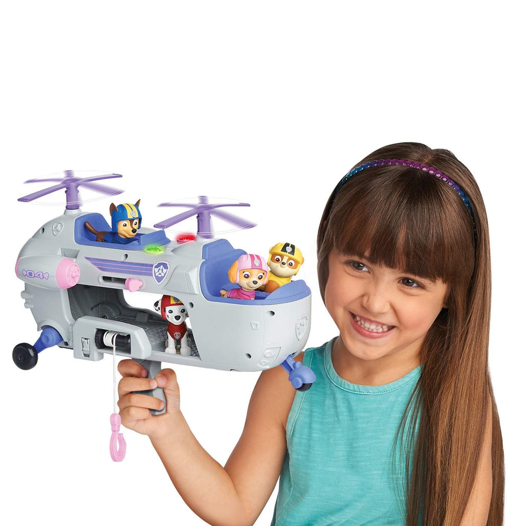 paw patrol skye's ultimate rescue helicopter with moving propellers & hook