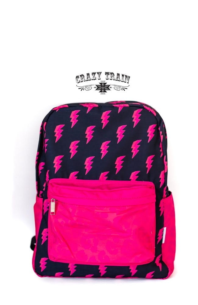 medaillewinnaar Vies Zonnebrand Crazy Train Pink Bolt Crash Course Backpack – Be True Western & Boutique