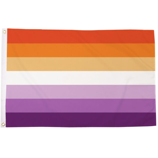 Lesbian Pride Flag Sunset All Inclusive 5ft X 3ft Premium 8135