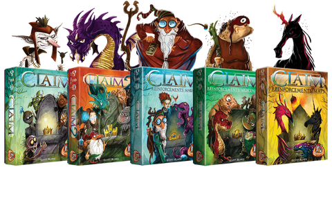 Claim Card Game by Scott Almes and White Goblin Games. Claim Reinforcements.