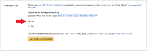 Digital Rights Management for ebooks at Amazon publishing