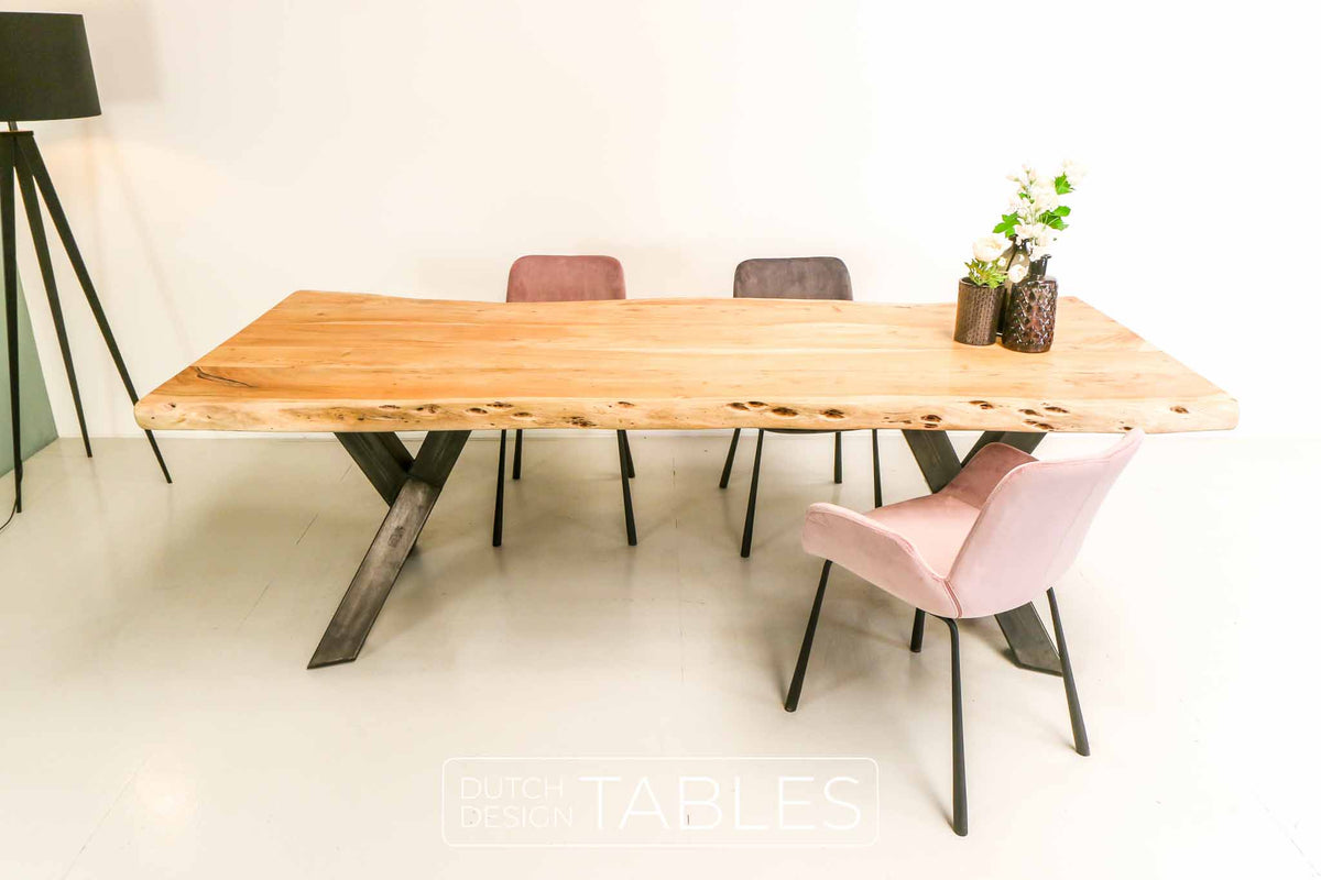 Tafel Tower Living Yunta | Eettafel met boomstamblad | Gratis bezorgd! – Design Tables