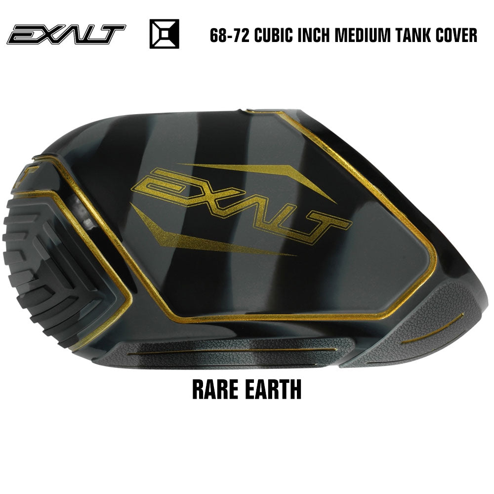 Exalt 68-72 Cubic Inch Compressed Air HPA Paintball Tank Cover Blk Lime White 