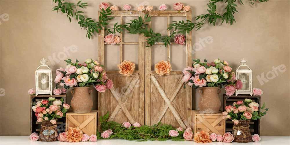 Kate Frühling Geburtstag Hintergrund Blumen Mädchen Tür von Emetselch