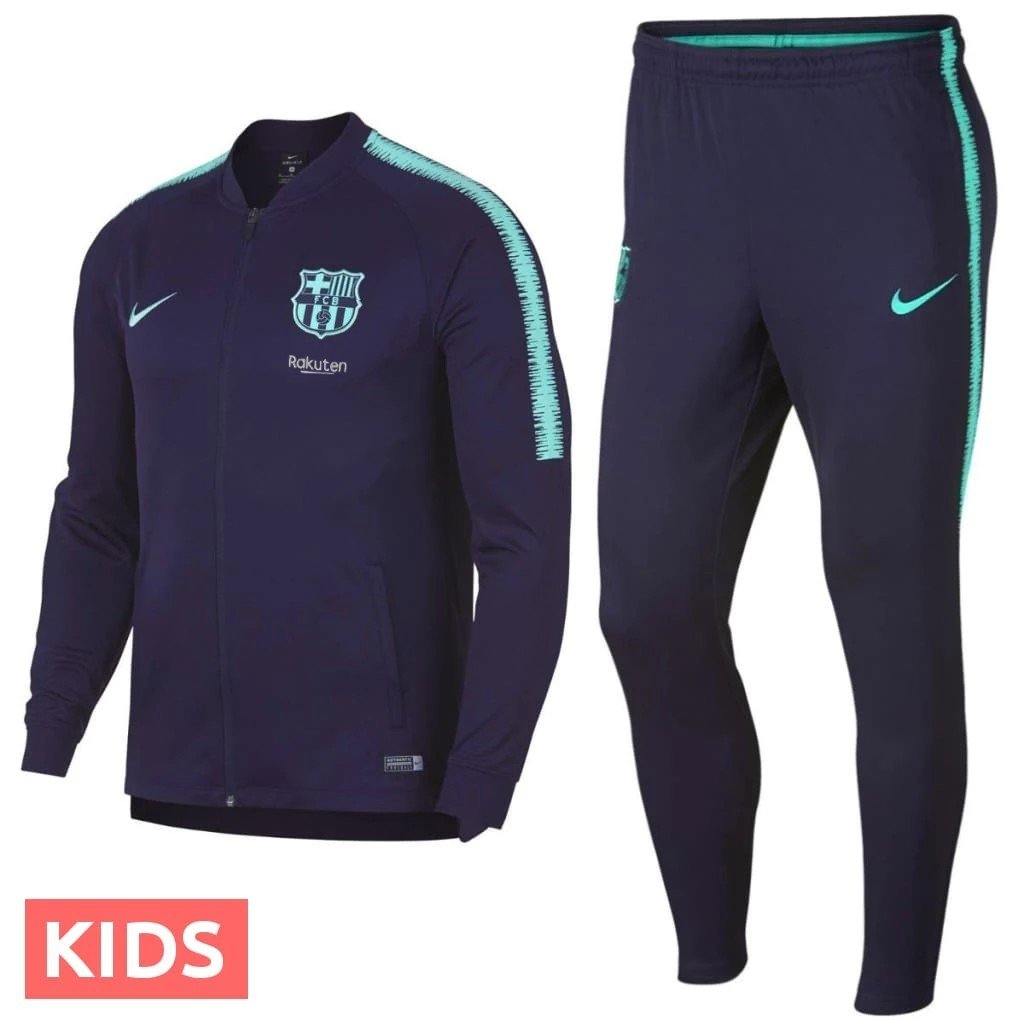 Kids FC Barcelona training presentation Soccer tracksuit 2018/19 - Nike – SoccerTracksuits.com