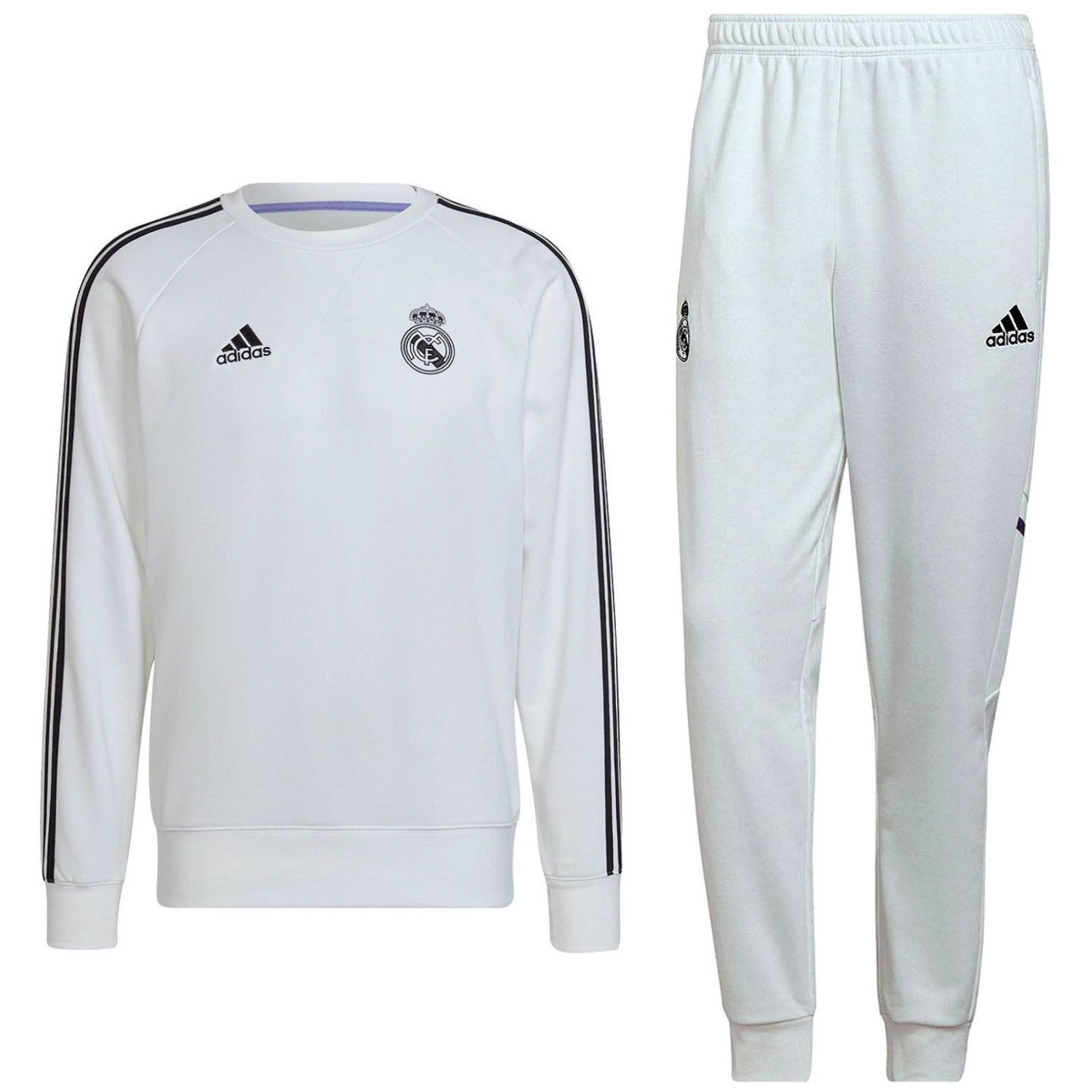 getuigenis Coördineren Giraffe Real Madrid white training sweat Soccer tracksuit 2022/23 - Adidas –  SoccerTracksuits.com