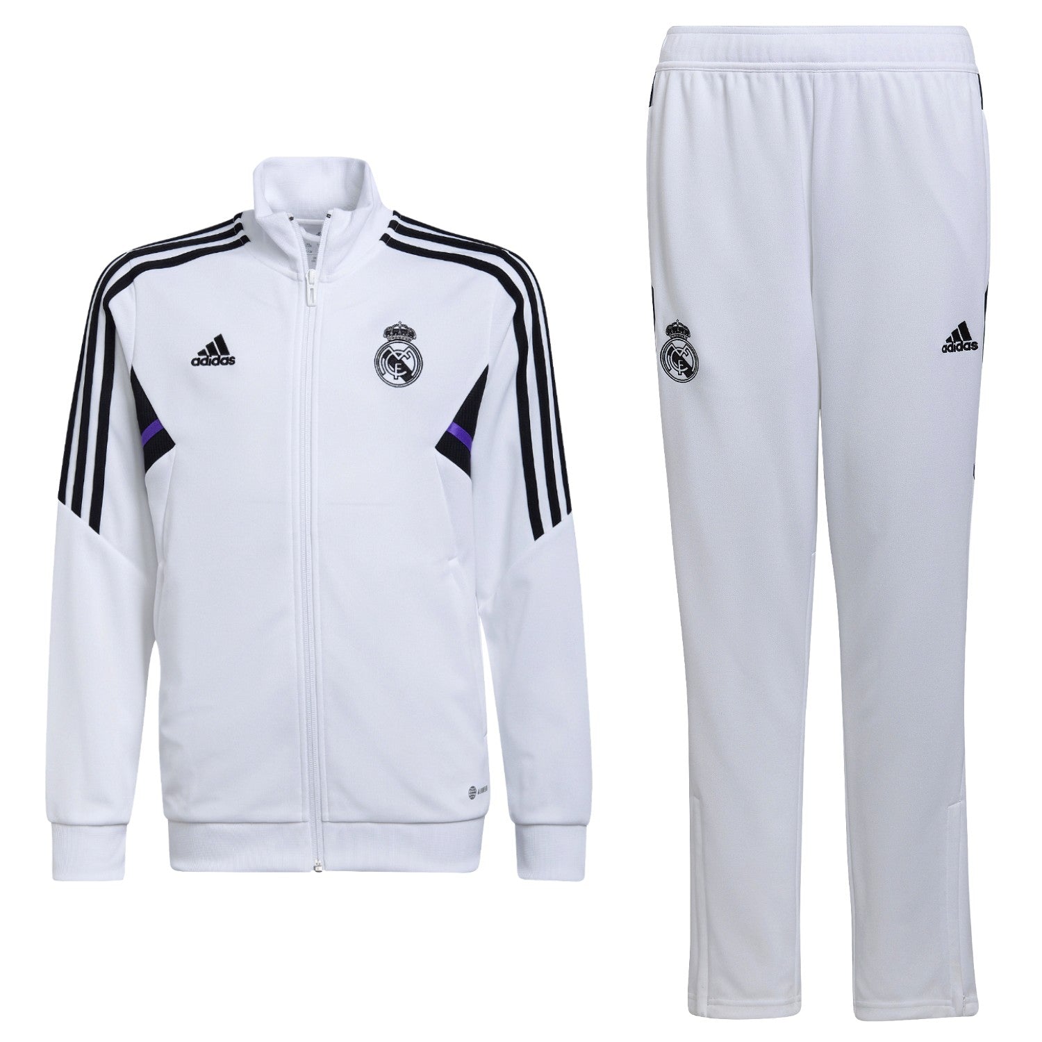 Bienes Minero Tubería Kids - Real Madrid white training presentation tracksuit 2022/23 - Adidas –  SoccerTracksuits.com