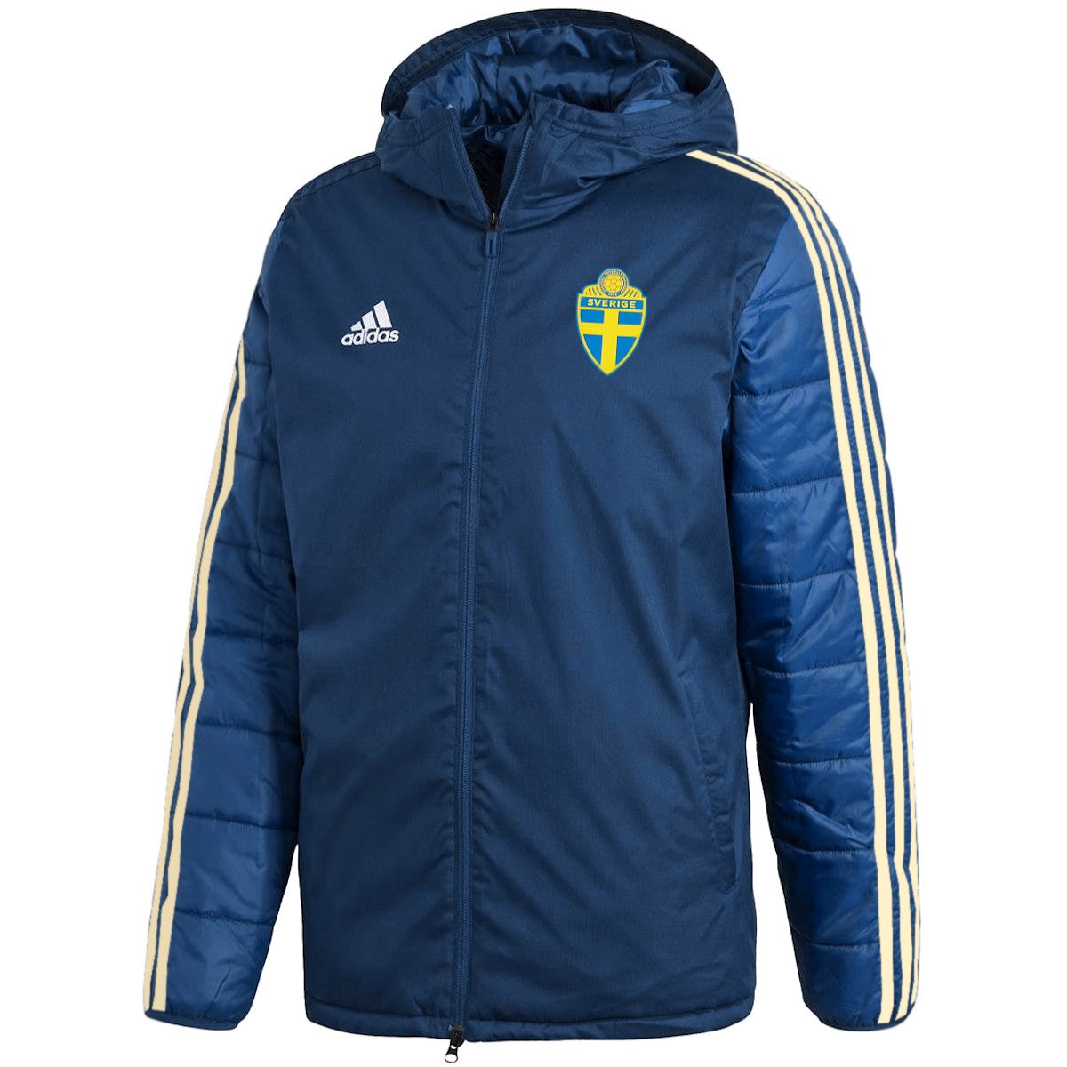 Sweden national team winter bench soccer jacket 2018/19 - Adidas –