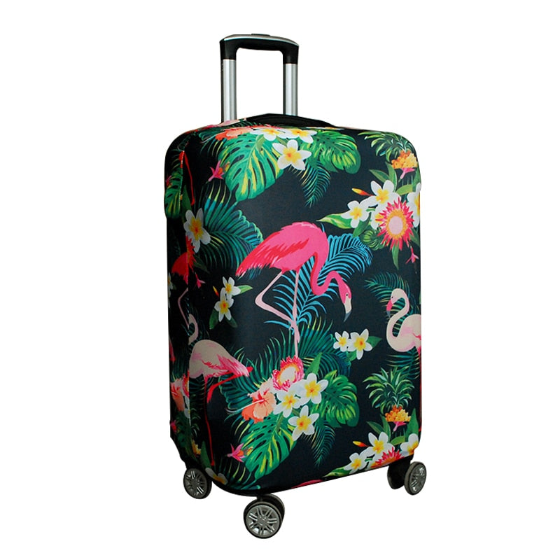 large flamingo suitcase