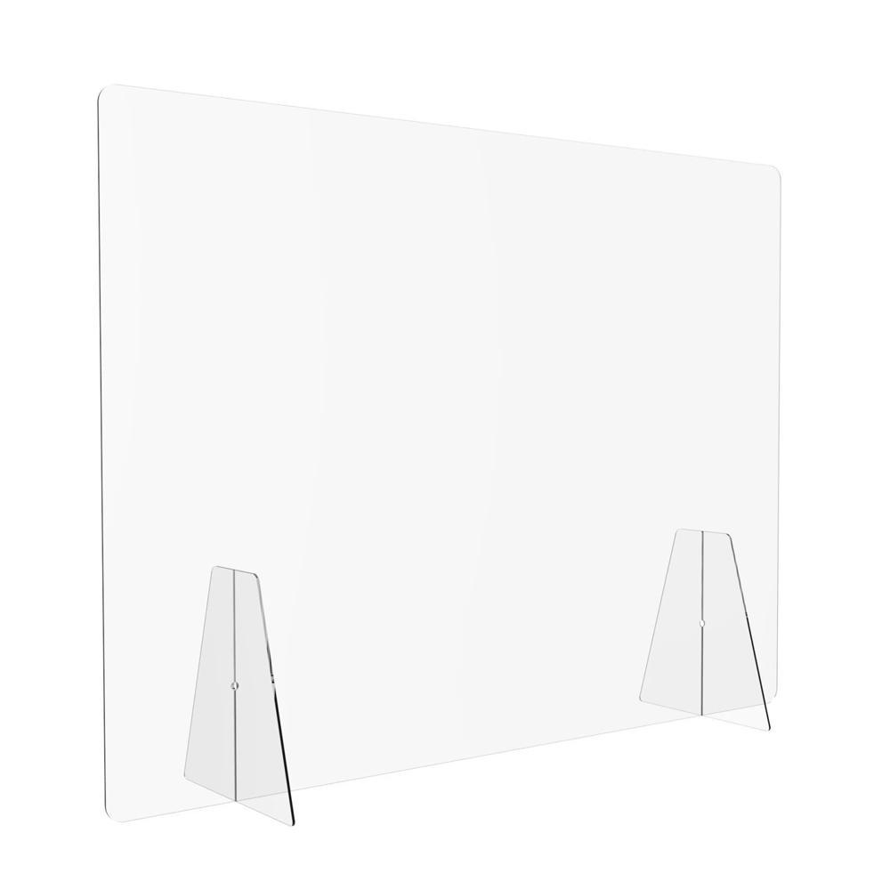 Flat Pack Sneeze Guard Free Standing - Displaypro