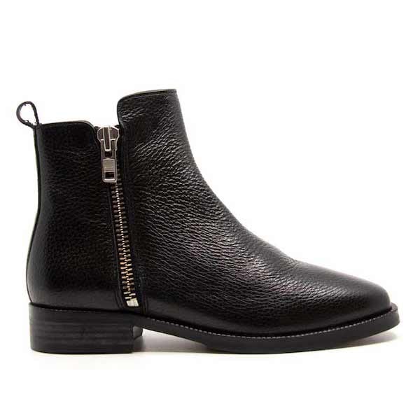Fødested stilhed marv Billi Bi 7402 Black | Flat leather ankle boot