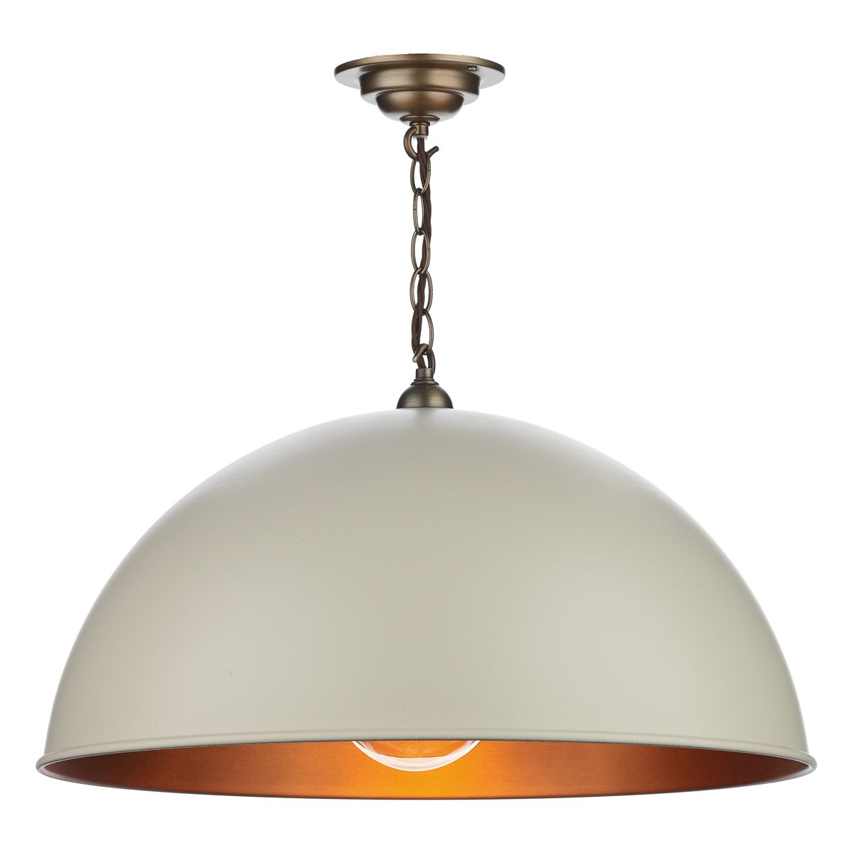 David Hunt Lighting Ealing Pendant Antique Brass 55 cm