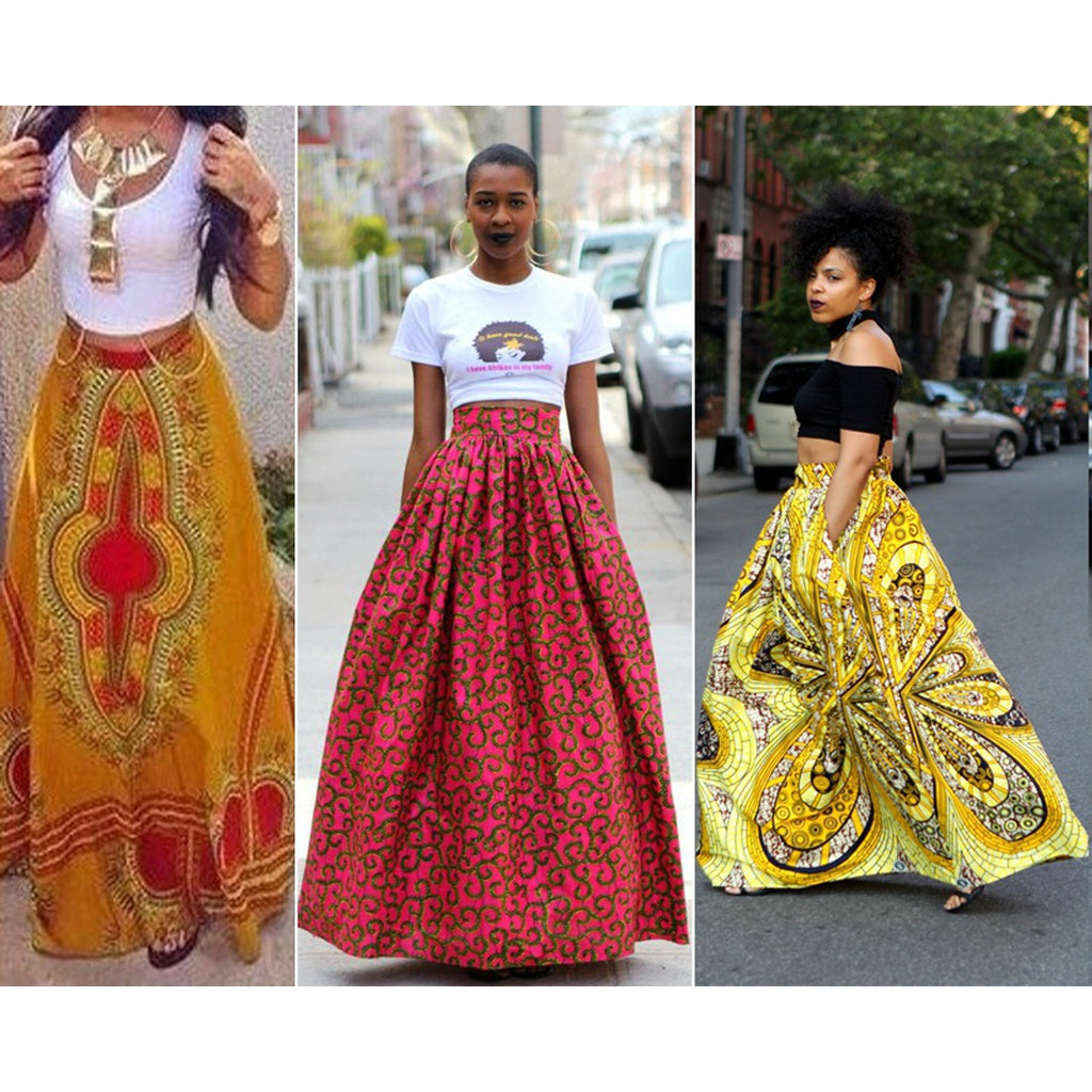 high waist maxi skirts