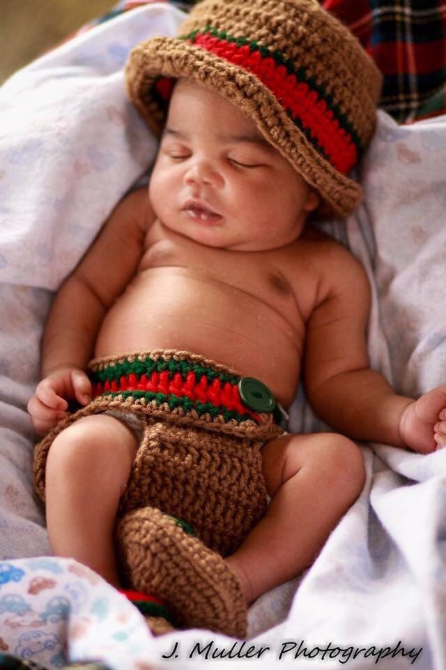 gucci crochet baby outfit